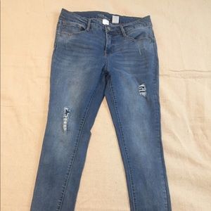 Time & Tru Super Skinny Distressed Jeans | sz 16